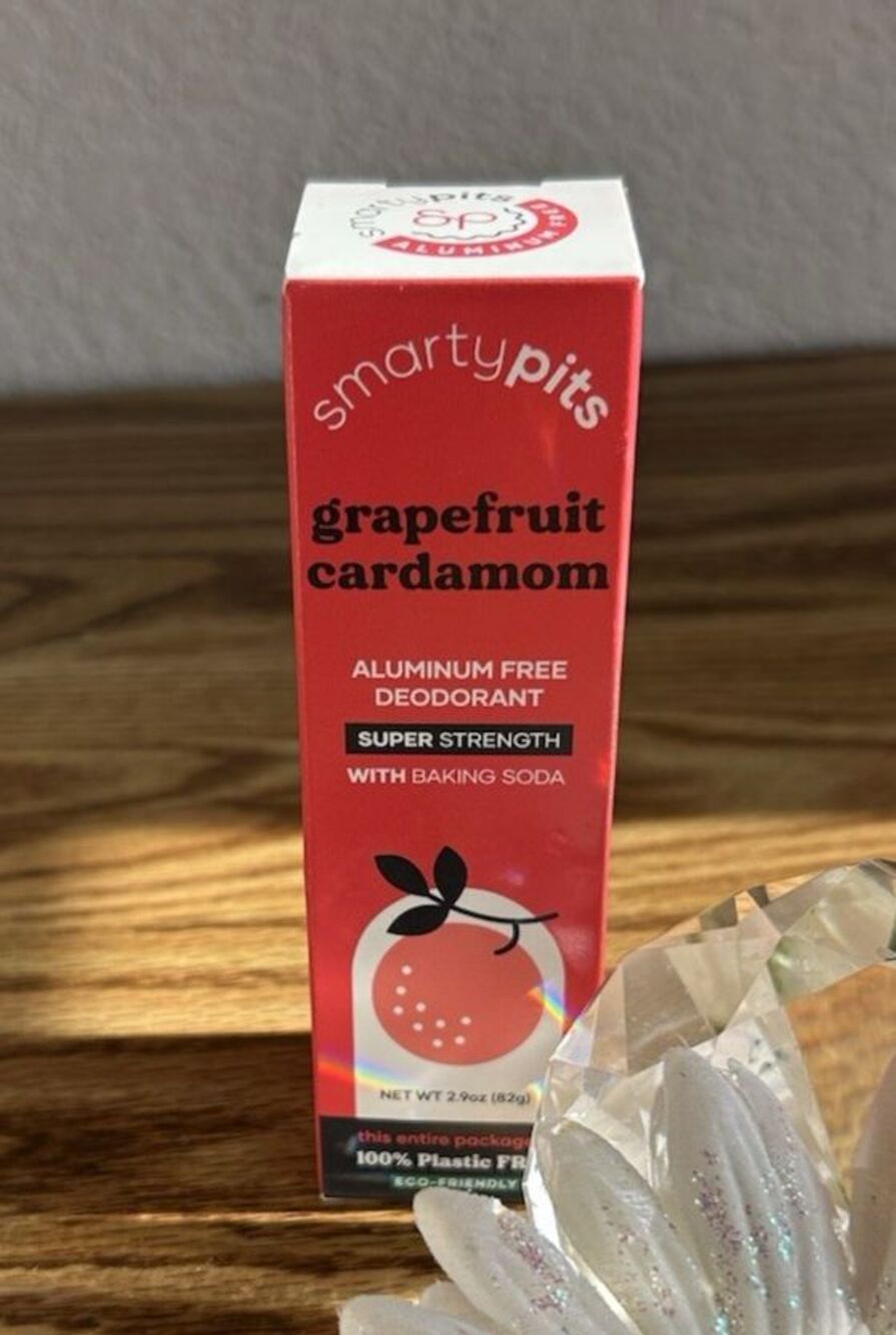 SmartyPits Aluminum Free Deodorant Sensitive Skin Grapefruit Cardamom 2.9 Oz